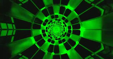 Bu kusursuz döngülü video karmaşık desenleri ve yapıları olan büyüleyici bir yeşil tünel tasvir ediyor. Ekran koruyucular ya da dijital sanat gösterimleri için mükemmel büyüleyici bir görsel deneyim yaratıyor..