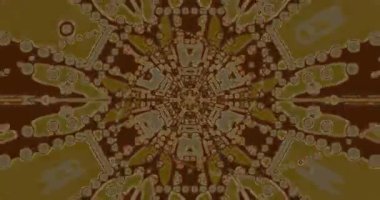 Tünel video döngüsü sürekli dönen ve akan büyüleyici desenleri içerir. Renkler uyumlu bir şekilde harmanlanarak ekran koruyucular veya sanatsal arkaplanlar için ideal bir görsel ekran oluşturur.