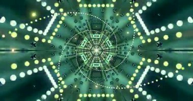 Dinamik tünel videosu parlak renklerden ve geometrik şekillerden oluşan kusursuz bir döngü sergiliyor. Hareket izleyicileri cezbediyor, ekran koruyucular için uygun büyüleyici, hipnotik bir atmosfer yaratıyor..