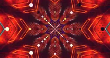 Parlak renkler ve karmaşık desenlerle dolu dinamik bir tünel görüntüsü deneyimleyin. Bu kusursuz döngü çekici bir atmosfer yaratıyor, ekran koruyucular ve görsel ekranlar için mükemmel..