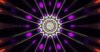 Parlak renkler ve keskin tasarımlar içeren büyüleyici bir tünel videosu büyüleyici bir görsel döngü yaratır. Günün her saatinde ekran koruyucuları ve dijital sanat gösterileri için ideal.