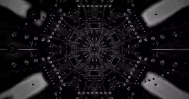 Bu video, sürekli dönüp duran, derinlik ve hareket hissi veren desenlerin ve şekillerin büyüleyici bir tünelini gösteriyor. Etkileyici bir arkaplan oluşturmak için mükemmel.