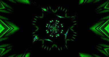 Dinamik yeşil tünel görselleri ekran koruyucuları veya video ekranları için ideal, kusursuz bir döngü oluşturur. Bu animasyon izleyicileri canlı renklere ve soyut desenlere sürüklüyor, büyüleyici ve çekici..