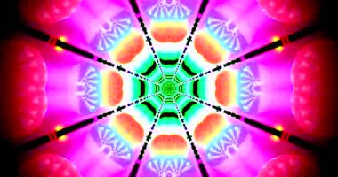 Bu büyüleyici, pürüzsüz video döngüsü renkli geometrik desenlerle dolu canlı bir tünel gösteriyor. Tasarım hipnotik bir etki yaratıyor, ekran koruyucu kullanımı için mükemmel..