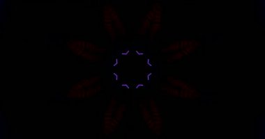 Bu kusursuz döngü videosu parlak mor ve siyah renklerle dolu çarpıcı bir tünel efekti gösteriyor. Dinamik tasarım ekran koruyucular için mükemmel bir görsel deneyim yaratıyor..