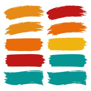 Boş bir tuval üzerinde çeşitli renklerde canlı fırça darbeleri, canlı ve sanatsal bir kompozisyon sergiliyor