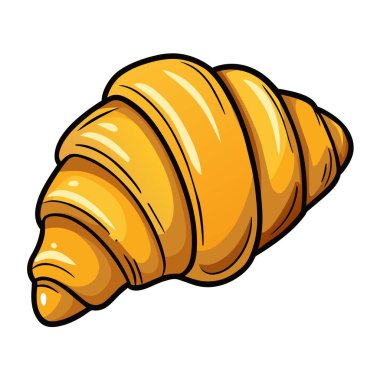 Bu, yeni pişmiş kruvasanın bir resmi, altın rengi kahverengi ve pullu hamur işi görünümlü.