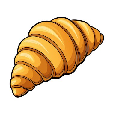 Bu, yeni pişmiş kruvasanın bir resmi, altın rengi kahverengi ve pullu hamur işi görünümlü.