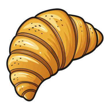 Bu, yeni pişmiş kruvasanın bir resmi, altın rengi kahverengi ve pullu hamur işi görünümlü.