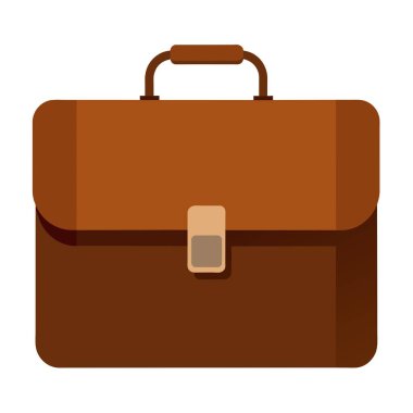 Profesyonel kahverengi evrak çantası simgesi, ofis kullanımı için ideal, sofistike ve profesyonelliği sembolize ediyor