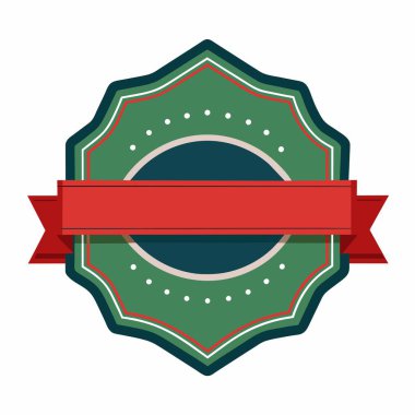 Yeşil rozette onu çevreleyen kırmızı bir kurdele var. Farklı bir sembol olarak hizmet veriyor, muhtemelen bir motorlu aracı ya da moda aksesuarını temsil ediyor.