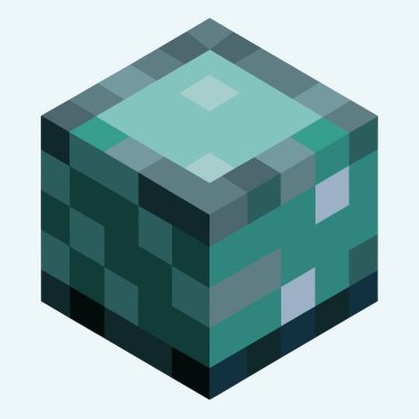 Minecraft dünyasında bu blok, oyun ortamında belirgin bir görünüm sağlayan şekil ve yapı olarak bir küpü andırır.