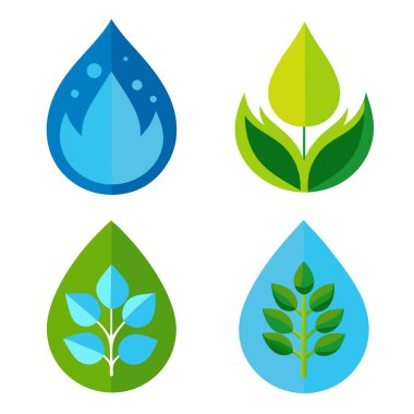 Su, ateş, yaprak ve tahılın dört sembolü, karasal bitki, ahşap bitki, simetri, yazı tipi, her zaman yeşil, elektrik mavisi, desen, grafik, bitki, sembol gibi anahtar sözcüklerle.