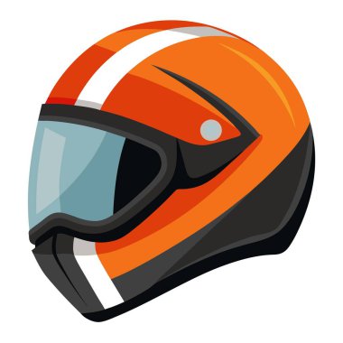 Beyaz arka planda açık bir vizörü olan kırmızı ve siyah bir motosiklet kaskı, spor ekipmanları ve kişisel koruyucu ekipmanlar sergilenmektedir.