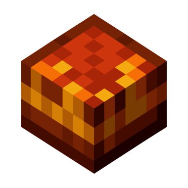 Nesne yakutlu bir Minecraft bloğuna benziyor. Mor bir rengi andıran tuğla deseni şeklinde bir yaratıcılık karışımı yayıyor.