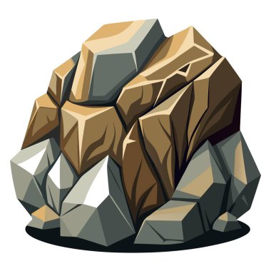 Beyaz bir zemine karşı büyük bir kayanın yer aldığı bir karikatür çizimi. Tasvirinde sanatın ve sanatın sergilendiği yaratıcı sanatlar diyarına giriyor.