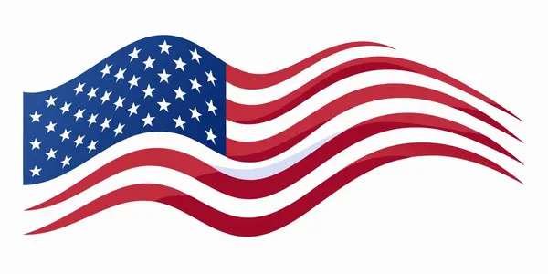 Yıldız ve çizgili Amerikan bayrağı, vatanseverlik içeriği için ideal..