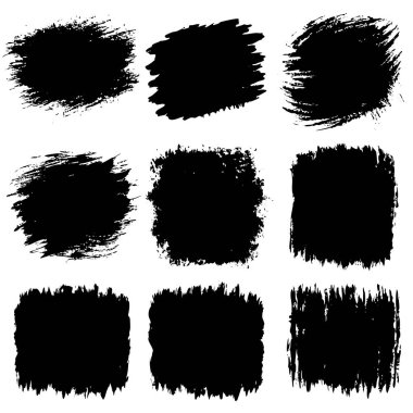 Sanatsal olarak tasvir edilen siyah fırça darbeleri beyaz tuval arka planıyla çok güzel tezat oluşturuyor ve çarpıcı bir görsel etki yaratıyor.