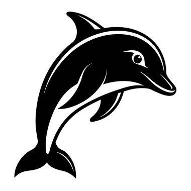 Siyah ve beyaz bir yunus sudan zarif bir şekilde atlıyor, deniz yaşamının zarafetini ve güzelliğini somutlaştırıyor.