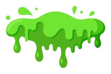 Bu sanatsal tasvirde yeşil bir balçık, çimenler, ağaçlar ve çayır çevresi gibi elementlerle çevrili beyaz bir yüzeye sızıyor.