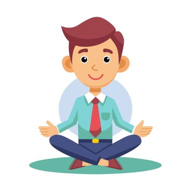 Nilüfer pozisyonunda oturan bir adam rahat bir şekilde bacak bacak bacak üstüne atar. Huzur ve sükunet duygusu sergiler.