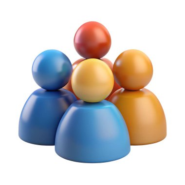 Farklı bireylerden oluşan bir grup, armoni ve birlikteliği simgeleyen, sade beyaz bir arkaplan önünde birleşmiş duruyor.