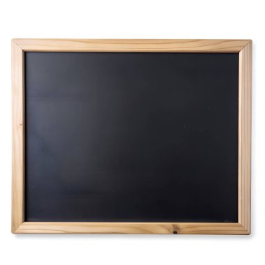 Ahşap çerçeveli bir karatahta beyaz arka plana yaslanır. Genellikle odalarda görülen, bilgisayar monitörü aksesuarına benzeyen dikdörtgen bir ekran cihazıdır.
