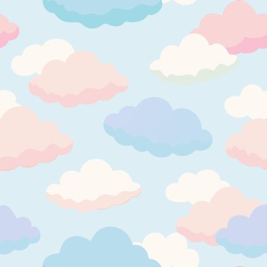 Tasarım, mavi bir arkaplana karşı canlı bulutların tekrarlanan motifini içeriyor. Doğa, gündüz manzarası, kahverengi, turuncu ve pembe gibi elementleri sergiliyor.