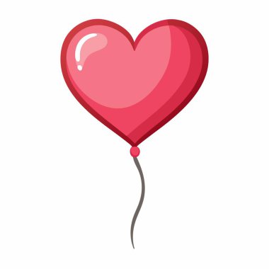 Kırmızı kalp şeklindeki balon bir ipe bağlı, sevgi ve kutlama duygusunu yakalıyor. Anlamı, kalın rengi ve sembolik şekli ile gelişir.