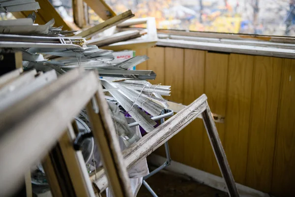 Дніпро Україна 2022 Зал Був Пошкоджений Ударною Хвилею Після Нападу — стокове фото