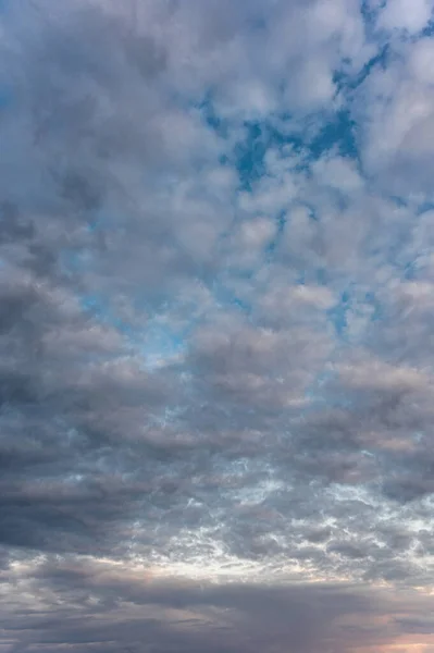 Cirrocumulus Clouds Evening Sky Clouds Gaps Blue Sky — Stock Photo, Image