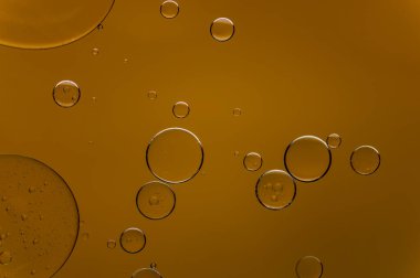 Abstract colorful bubbles. Soft background with orange sunrise color circles. High quality photo