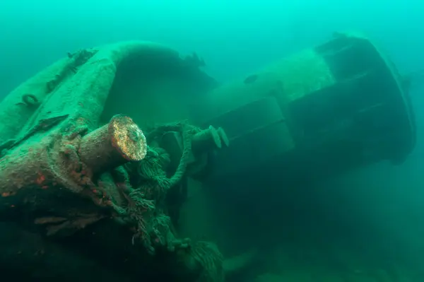 Bow Selvic Shipwreck Found Murray Bay Grand Island Munising High — Stock Photo, Image
