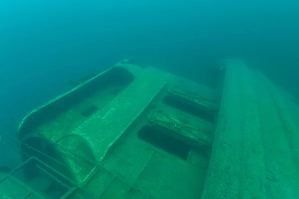 Starboard Side Selvic Shipwreck Found Lake Superior High Quality Photo — Stock Photo, Image
