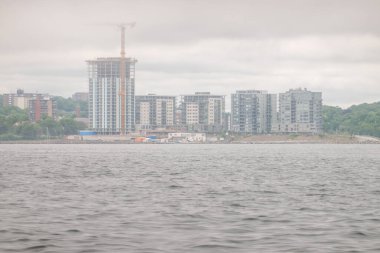 Dartmouth, NS, Kanada - 23 Haziran 2024: Dartmouth İnşaat ile Şehir. Yüksek kalite fotoğraf