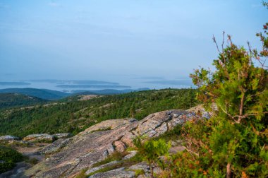 Cadillac Dağı 'ndan Coastal Vista ve fotokopi uzayı. Yüksek kalite fotoğraf