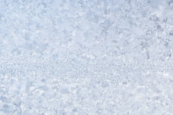 Froid Congelé Sur Fenêtre — Photo