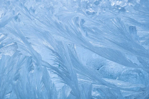 Froid Congelé Sur Fenêtre — Photo