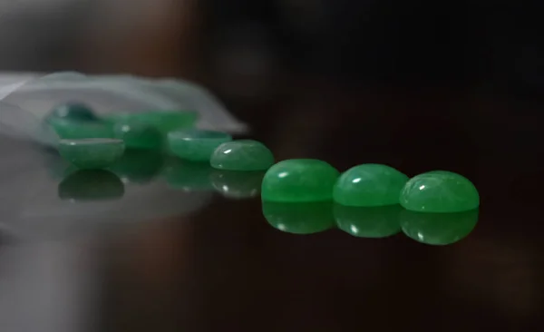 Echte Jade Das Ist Der Ursprüngliche Jadeball Grün Und Selten — Stockfoto