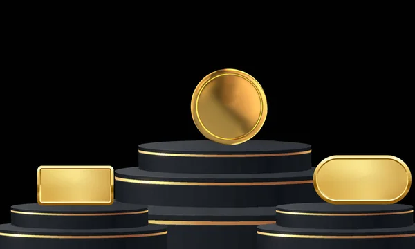 Logo Złoty Godło Nagroda — Zdjęcie stockowe