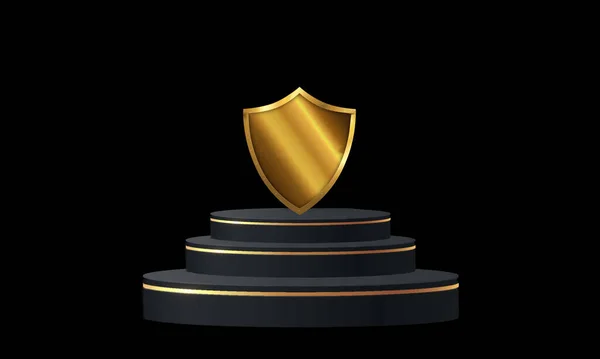 Logo Altın Amblem Ödül — Stok fotoğraf