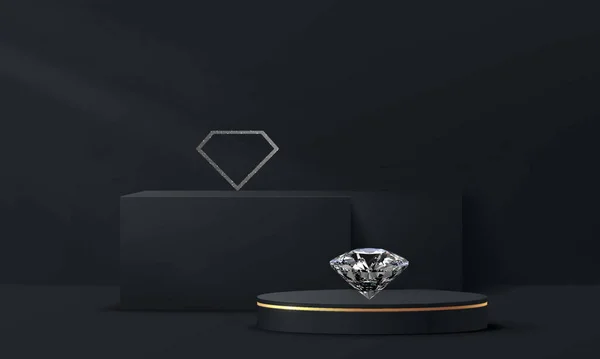 Les Diamants Précieux Sont Chers Rares Pour Fabrication Bijoux — Photo