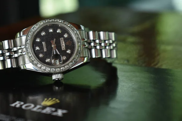 Rolex Saatler Pahalı Lüks Kol Saatleridir Fotoğraf Aralık 2022 Rayong — Stok fotoğraf