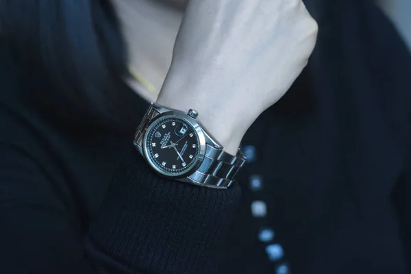 Rolex Saatler Pahalı Lüks Kol Saatleridir Fotoğraf Aralık 2022 Rayong — Stok fotoğraf
