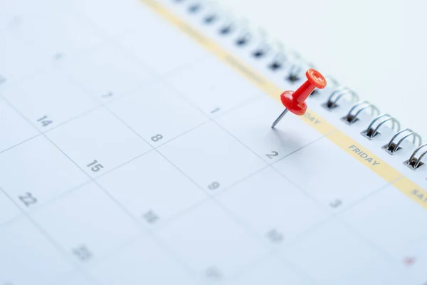Spille Rosse Nel Calendario Del Secondo Giorno — Foto Stock