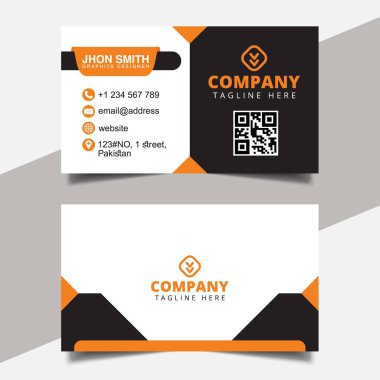 Vektör soyut yaratıcı kartvizit şablonu