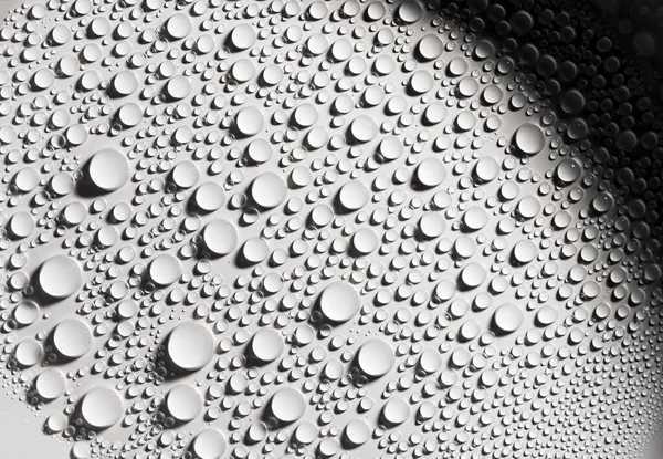 Detail Close Condensation Drops Water Spherical Surface Texture Background Decoration — Stock Photo, Image
