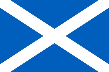 Flag of Scotland, vector illustration clipart