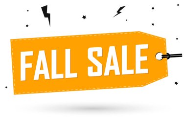 Sonbahar indirimi, indirimli poster tasarım şablonu, mağaza sonbahar afişi. Sezon alışverişi, reklam afişi, vektör illüstrasyonu.