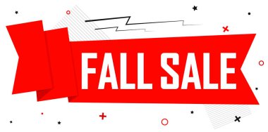 Sonbahar indirimi, indirimli poster tasarım şablonu, mağaza sonbahar afişi. Sezon alışverişi, reklam afişi, vektör illüstrasyonu.